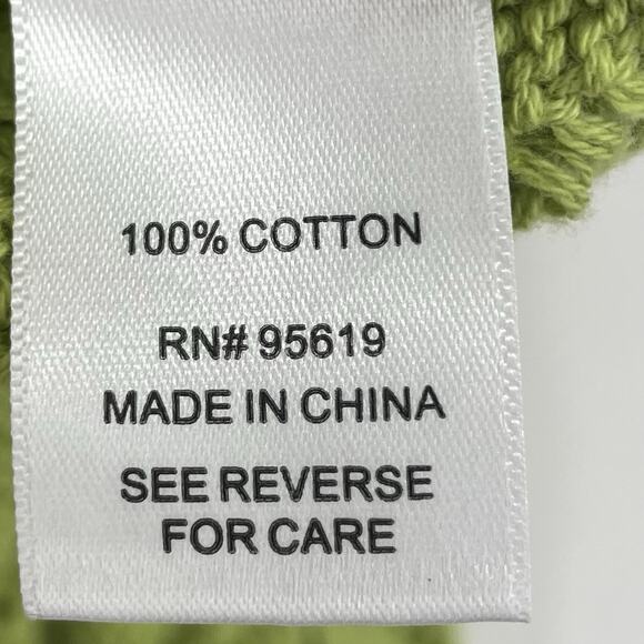 Single Thread Size S Pullover Crewneck Sweater Peasant Ruffle Coquette Green - Picture 6 of 7